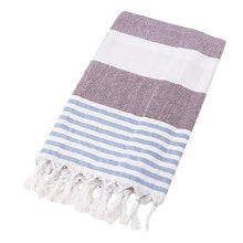 Load image into Gallery viewer, Simple striped pattern jacquard towel